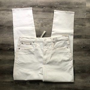 NWT Madewell The Perfect Vintage Jean in White Women's Size 30